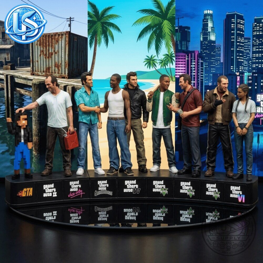 GTA Complete Protagonist Action Figure Collection Ultimate Collector Edition All 9 Characters 13 GTA Complete Protagonist Action Figure Collection Ultimate Collector Edition All 9 Characters