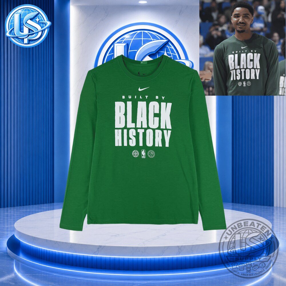Gary Harris Boston Celtics Team-Issued Kelly Black History Month Long Sleeve Shirt