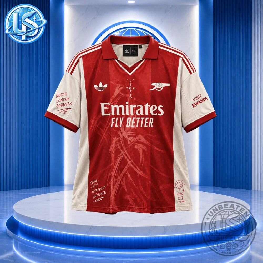 Travis Scott Cactus Jack x Arsenal Concept Jersey Shirt Special