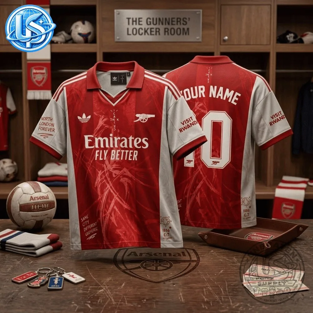 Travis Scott Cactus Jack x Arsenal Concept Jersey Shirt Special