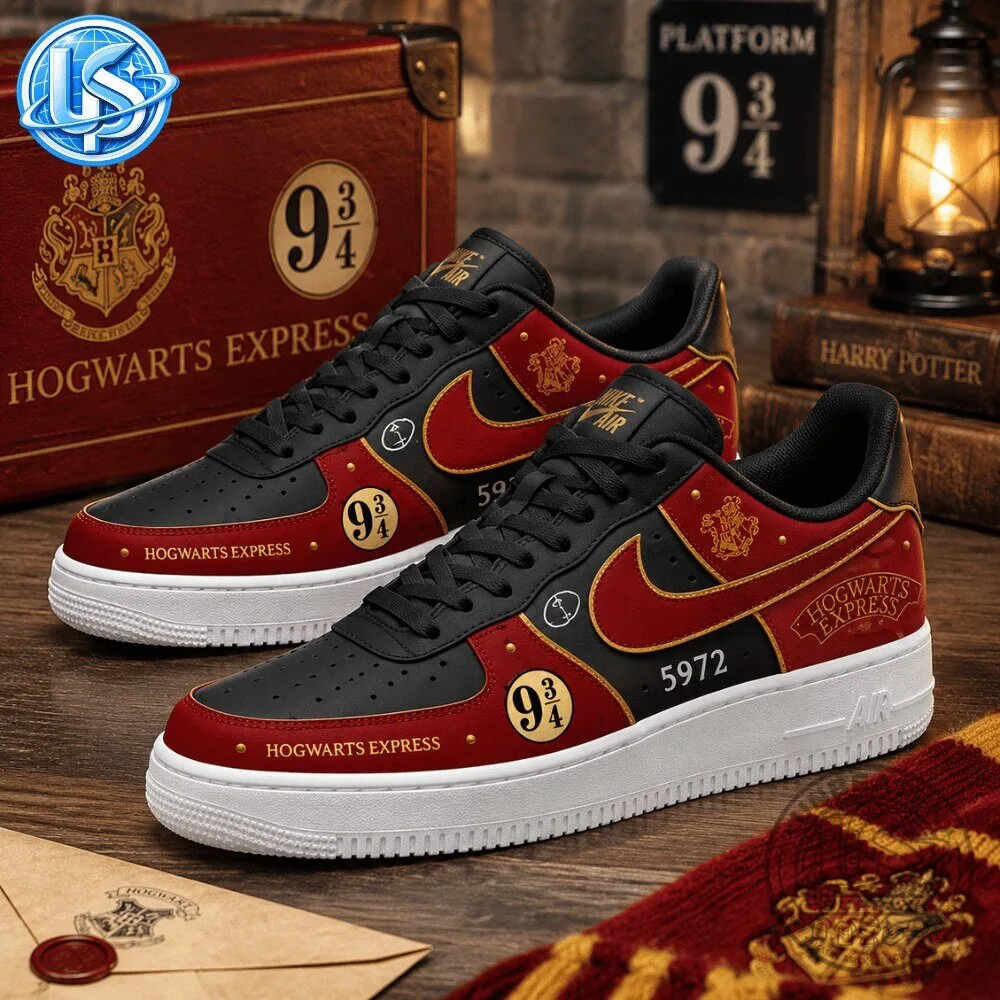 Nike Air Force 1 Low x Harry Potter Hogwarts Express 9 3/4 Sneaker 9 Nike Air Force 1 Low x Harry Potter Hogwarts Express 9 3/4 Sneaker