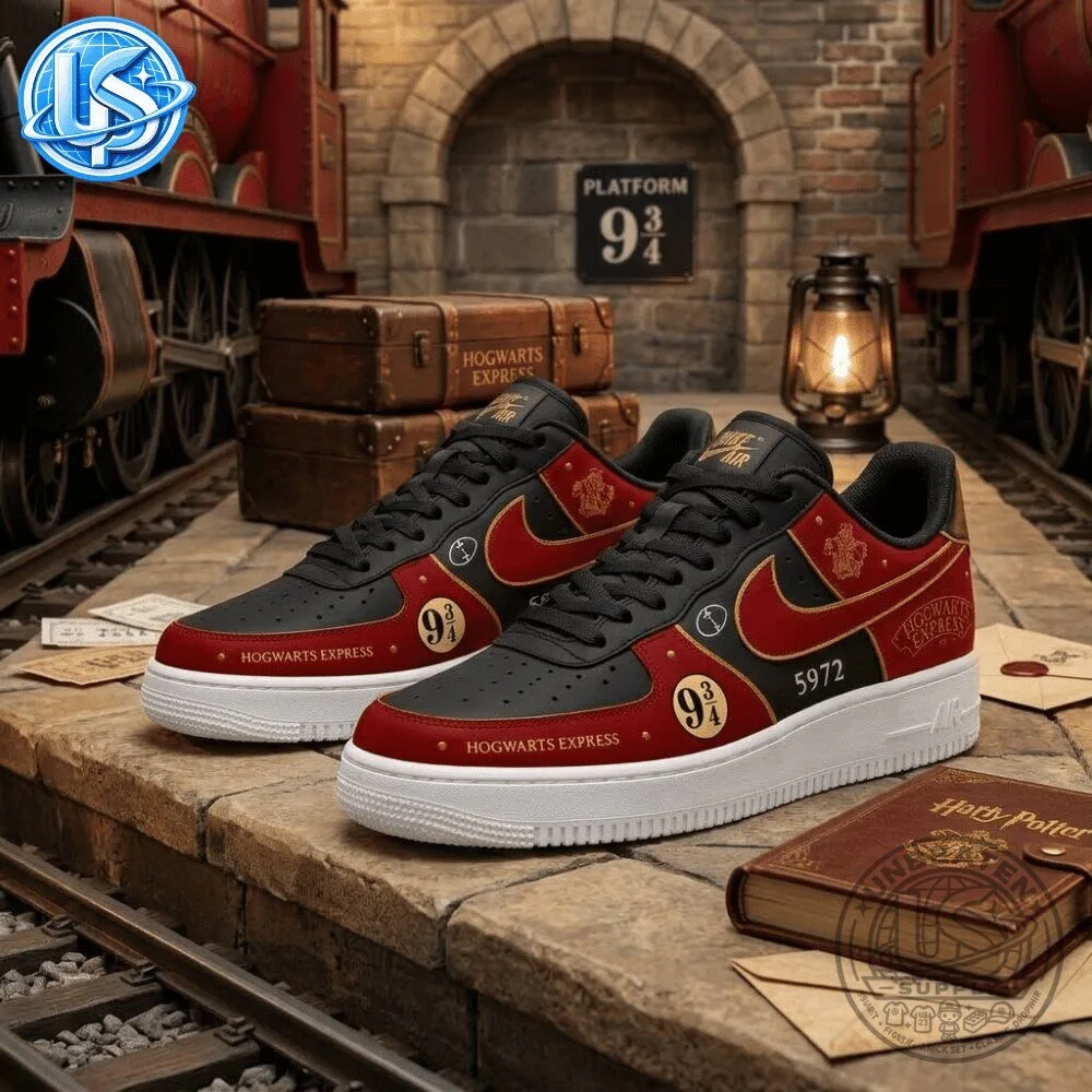 Nike Air Force 1 Low x Harry Potter Hogwarts Express 9 3/4 Sneaker 10 Nike Air Force 1 Low x Harry Potter Hogwarts Express 9 3/4 Sneaker