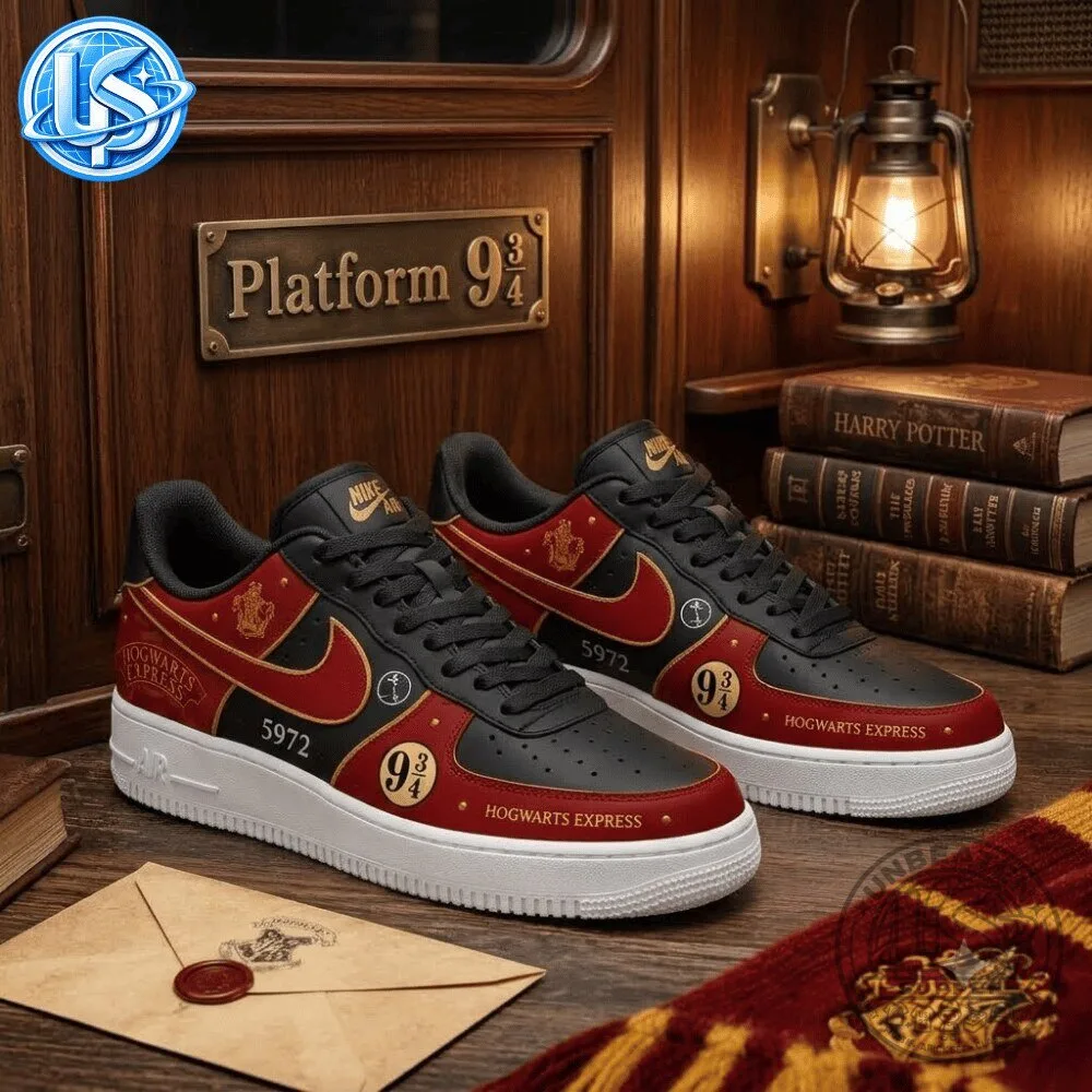 Nike Air Force 1 Low x Harry Potter Hogwarts Express 9 3/4 Sneaker 12 Nike Air Force 1 Low x Harry Potter Hogwarts Express 9 3/4 Sneaker