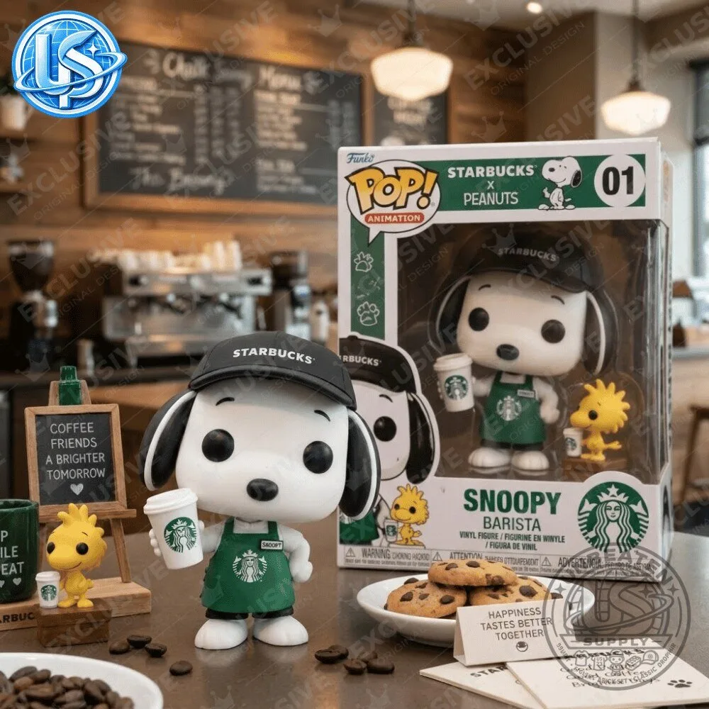 Funko Pop! Animation: Starbucks x Peanuts Snoopy Barista Figure Special Edition 8 Funko Pop! Animation: Starbucks x Peanuts Snoopy Barista Figure Special Edition