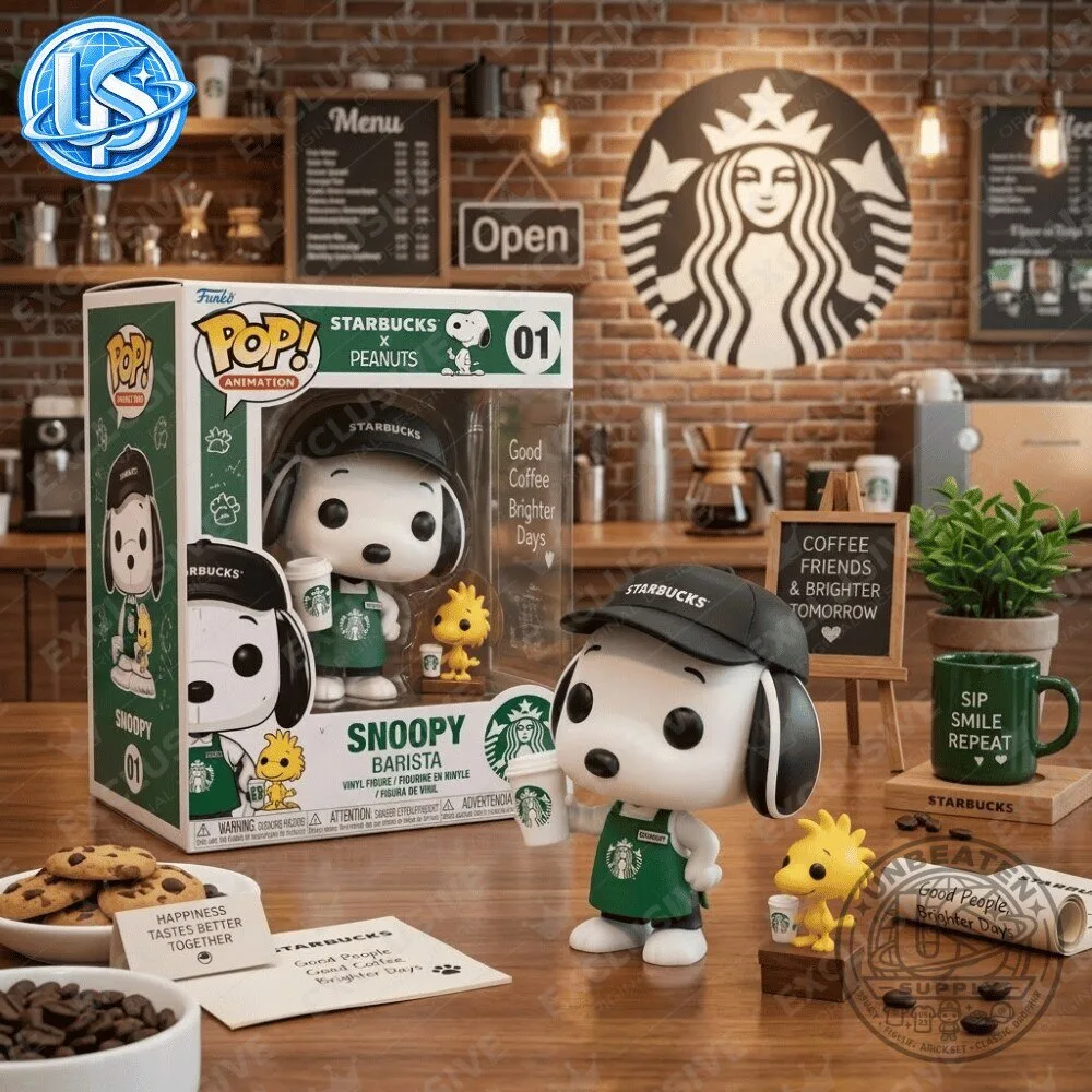 Funko Pop! Animation: Starbucks x Peanuts Snoopy Barista Figure Special Edition 9 Funko Pop! Animation: Starbucks x Peanuts Snoopy Barista Figure Special Edition