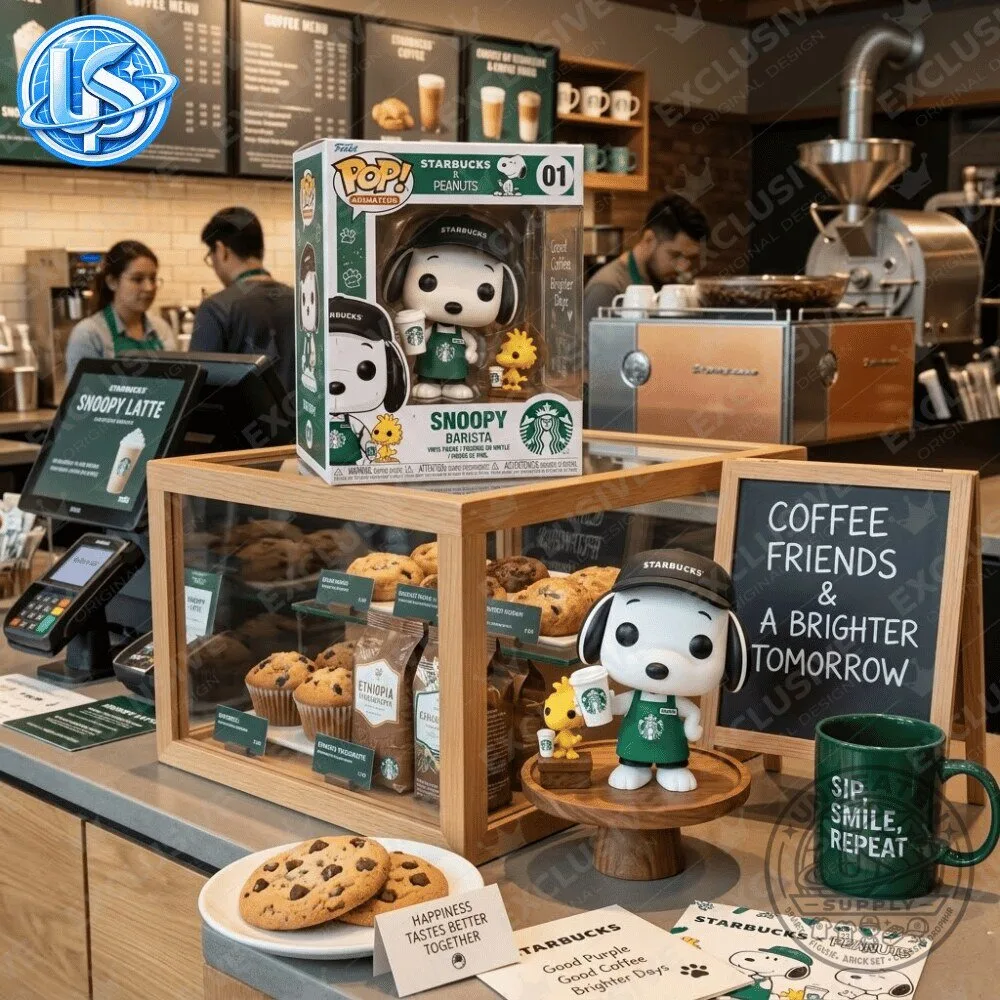 Funko Pop! Animation: Starbucks x Peanuts Snoopy Barista Figure Special Edition 10 Funko Pop! Animation: Starbucks x Peanuts Snoopy Barista Figure Special Edition