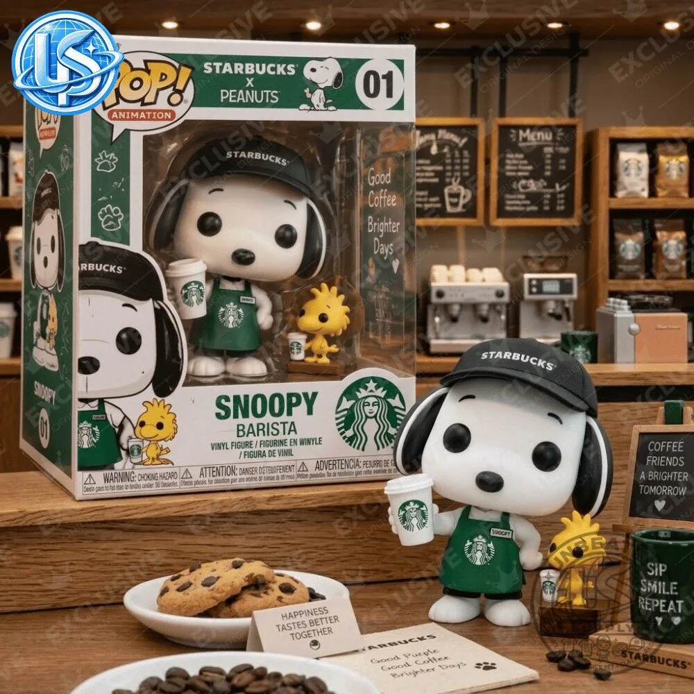 Funko Pop! Animation: Starbucks x Peanuts Snoopy Barista Figure Special Edition 11 Funko Pop! Animation: Starbucks x Peanuts Snoopy Barista Figure Special Edition