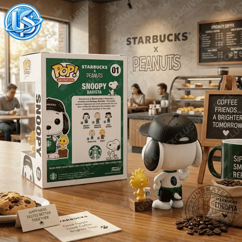 Funko Pop! Animation: Starbucks x Peanuts Snoopy Barista Figure Special Edition 12 Funko Pop! Animation: Starbucks x Peanuts Snoopy Barista Figure Special Edition