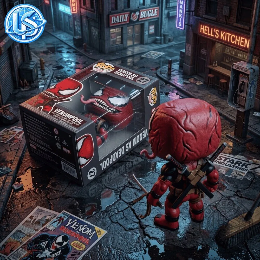 Funko Pop! Marvel Venom As Deadpool Venompool Special Figure 9 Funko Pop! Marvel Venom As Deadpool Venompool Special Figure