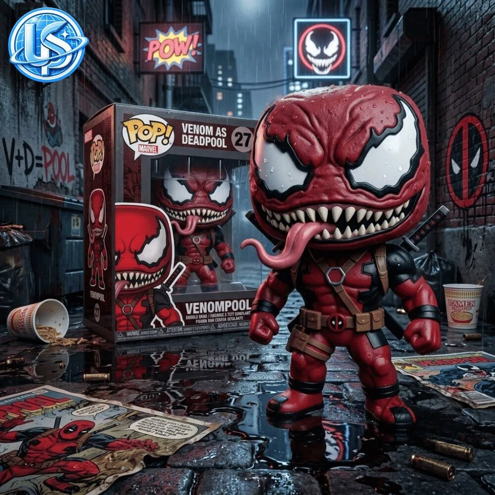 Funko Pop! Marvel Venom As Deadpool Venompool Special Figure 10 Funko Pop! Marvel Venom As Deadpool Venompool Special Figure