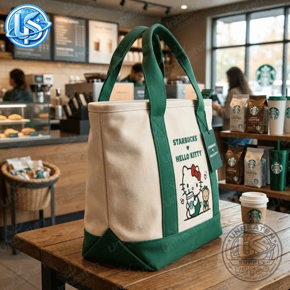 Starbucks x Hello Kitty Canvas Tote Bag 2026 Special Edition 9 Starbucks x Hello Kitty Canvas Tote Bag 2026 Special Edition