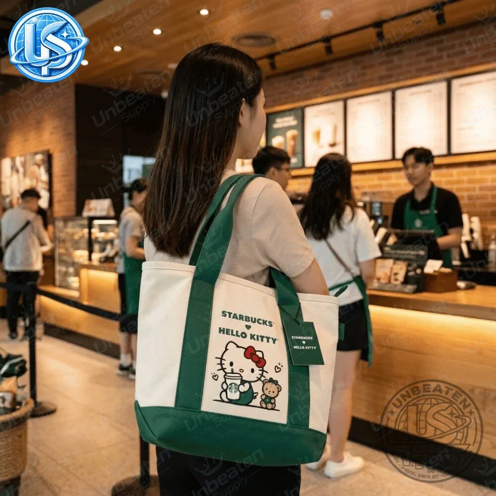 Starbucks x Hello Kitty Canvas Tote Bag 2026 Special Edition 12 Starbucks x Hello Kitty Canvas Tote Bag 2026 Special Edition
