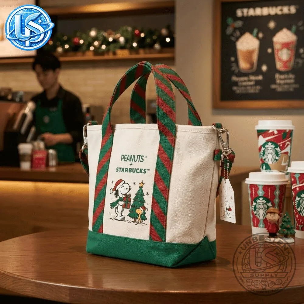 Starbucks x Peanuts Snoopy Christmas Holiday Canvas Tote Bag 2026 Special Edition 10 Starbucks x Peanuts Snoopy Christmas Holiday Canvas Tote Bag 2026 Special Edition