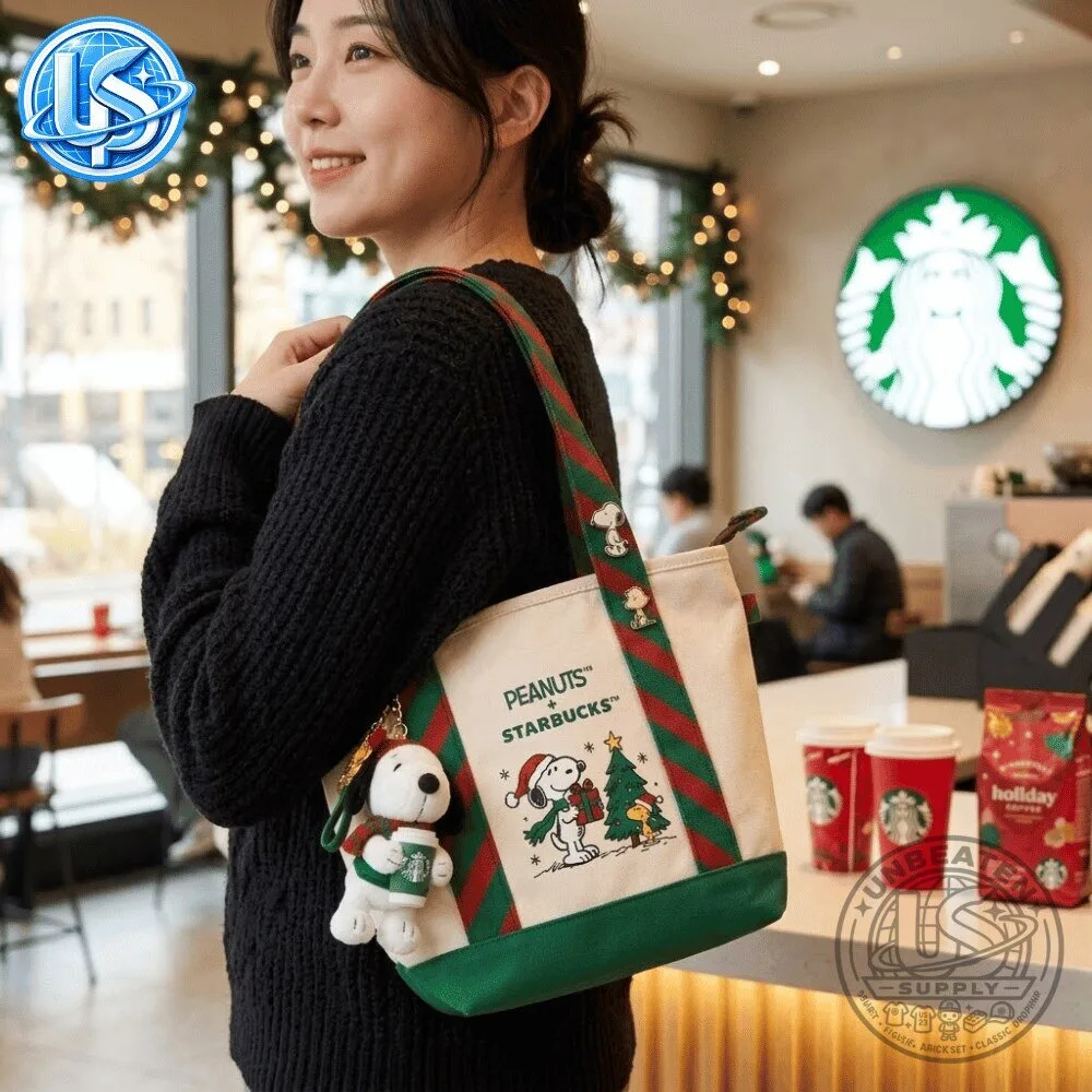 Starbucks x Peanuts Snoopy Christmas Holiday Canvas Tote Bag 2026 Special Edition 12 Starbucks x Peanuts Snoopy Christmas Holiday Canvas Tote Bag 2026 Special Edition