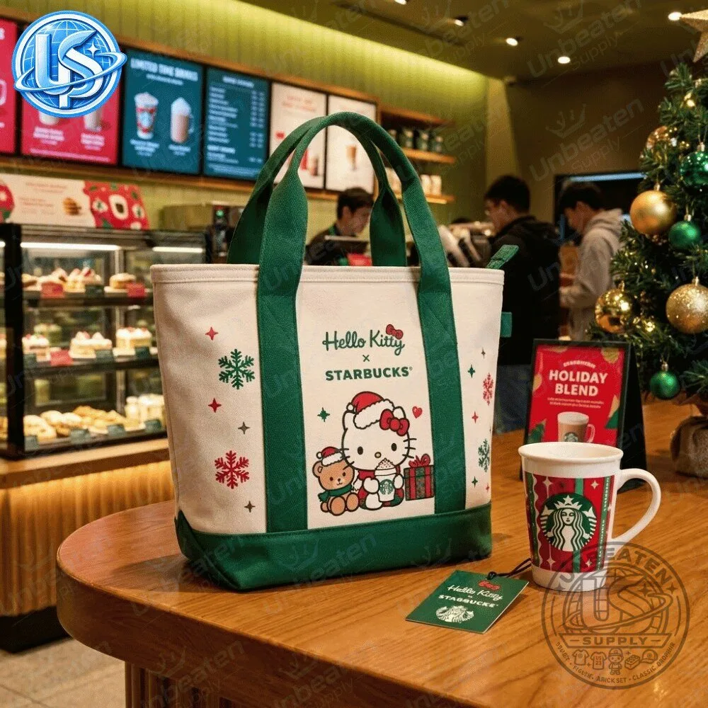Starbucks x Hello Kitty Christmas Holiday Canvas Tote Bag 2026 Special Edition 8 Starbucks x Hello Kitty Christmas Holiday Canvas Tote Bag 2026 Special Edition