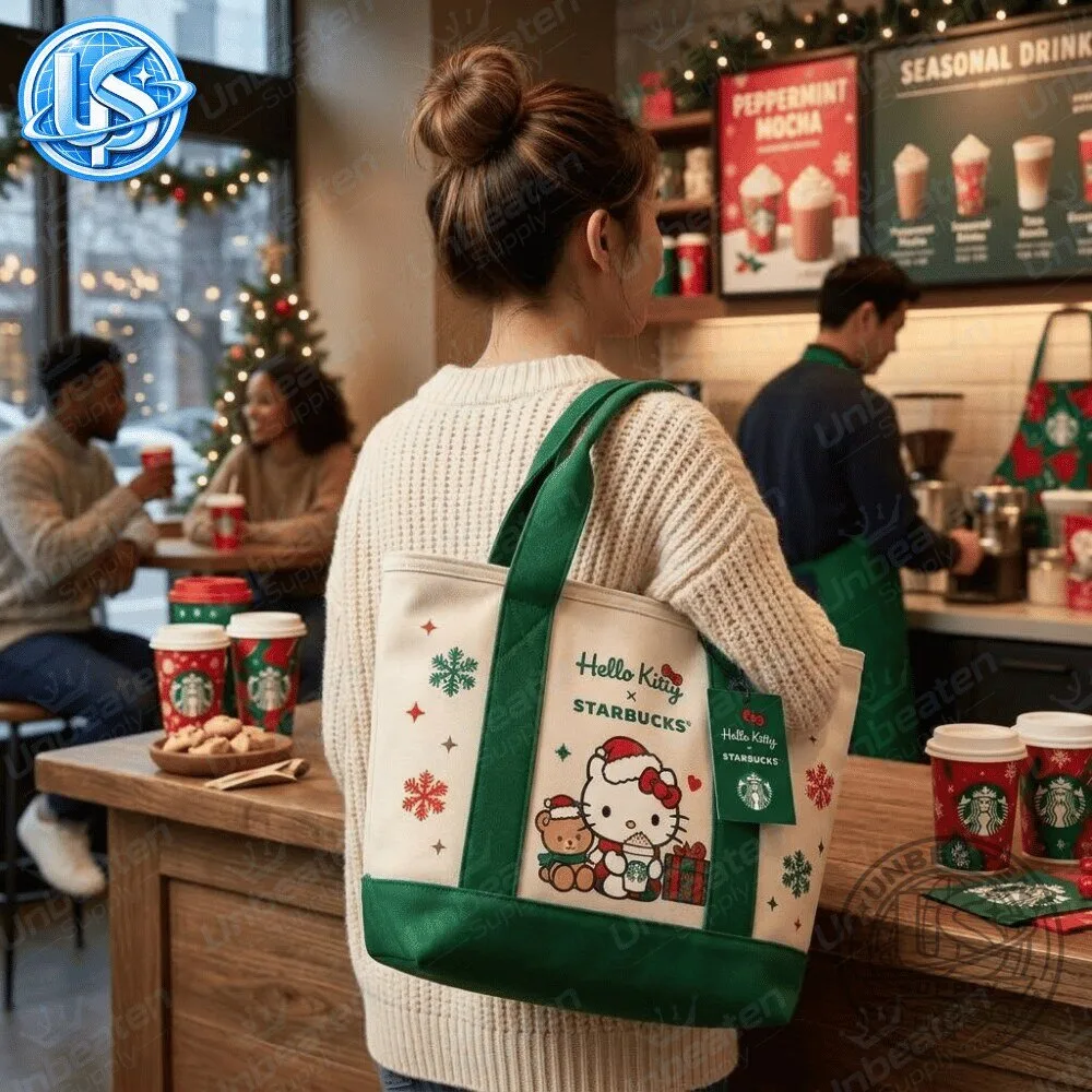 Starbucks x Hello Kitty Christmas Holiday Canvas Tote Bag 2026 Special Edition 12 Starbucks x Hello Kitty Christmas Holiday Canvas Tote Bag 2026 Special Edition