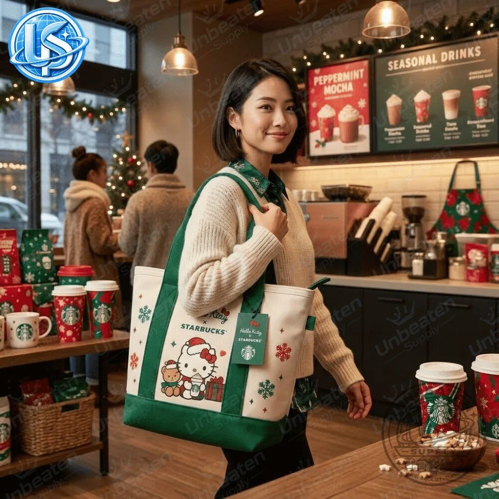 Starbucks x Hello Kitty Christmas Holiday Canvas Tote Bag 2026 Special Edition 13 Starbucks x Hello Kitty Christmas Holiday Canvas Tote Bag 2026 Special Edition