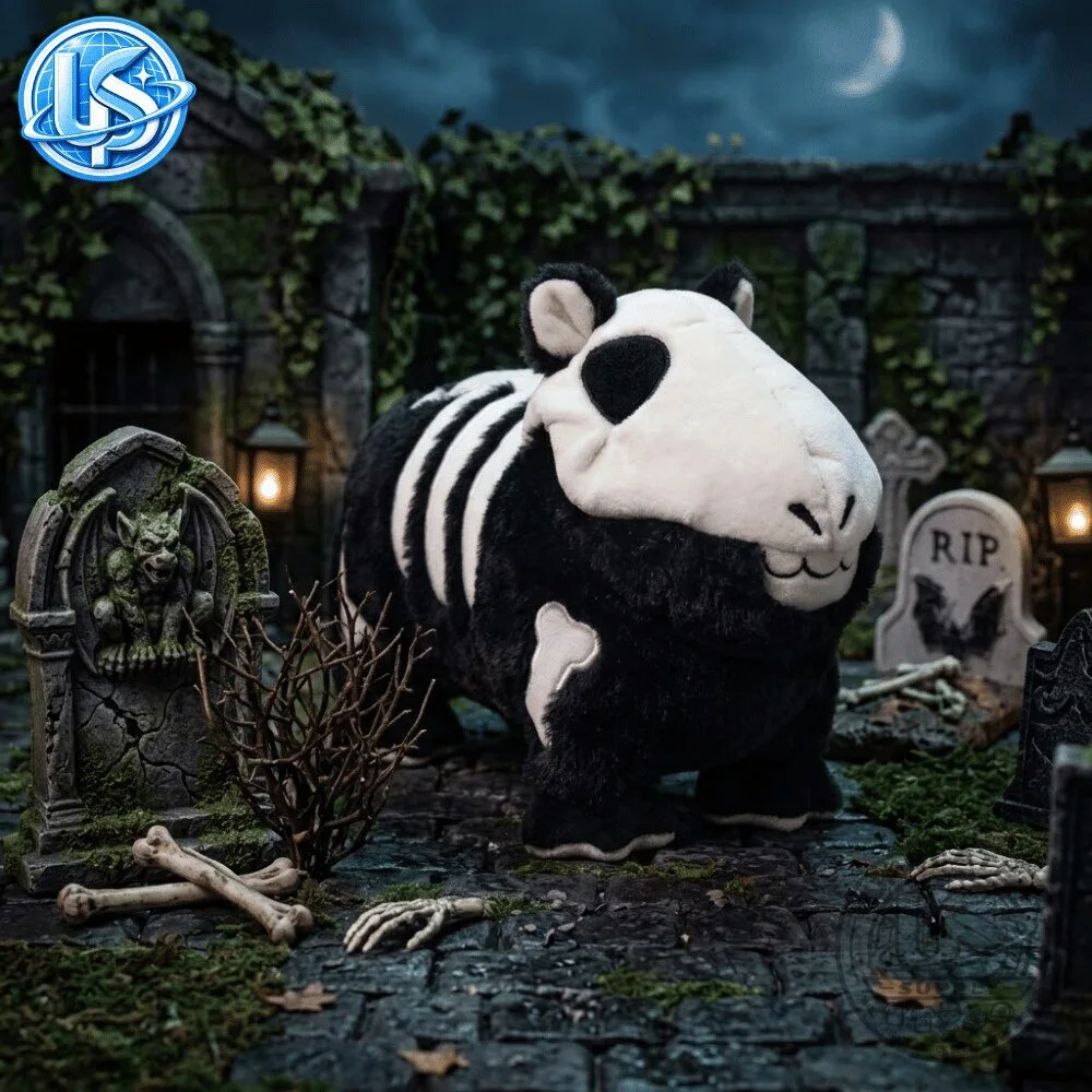 Halloween Skeleton Capybara Skelebara Plush Toy 12 Halloween Skeleton Capybara Skelebara Plush Toy