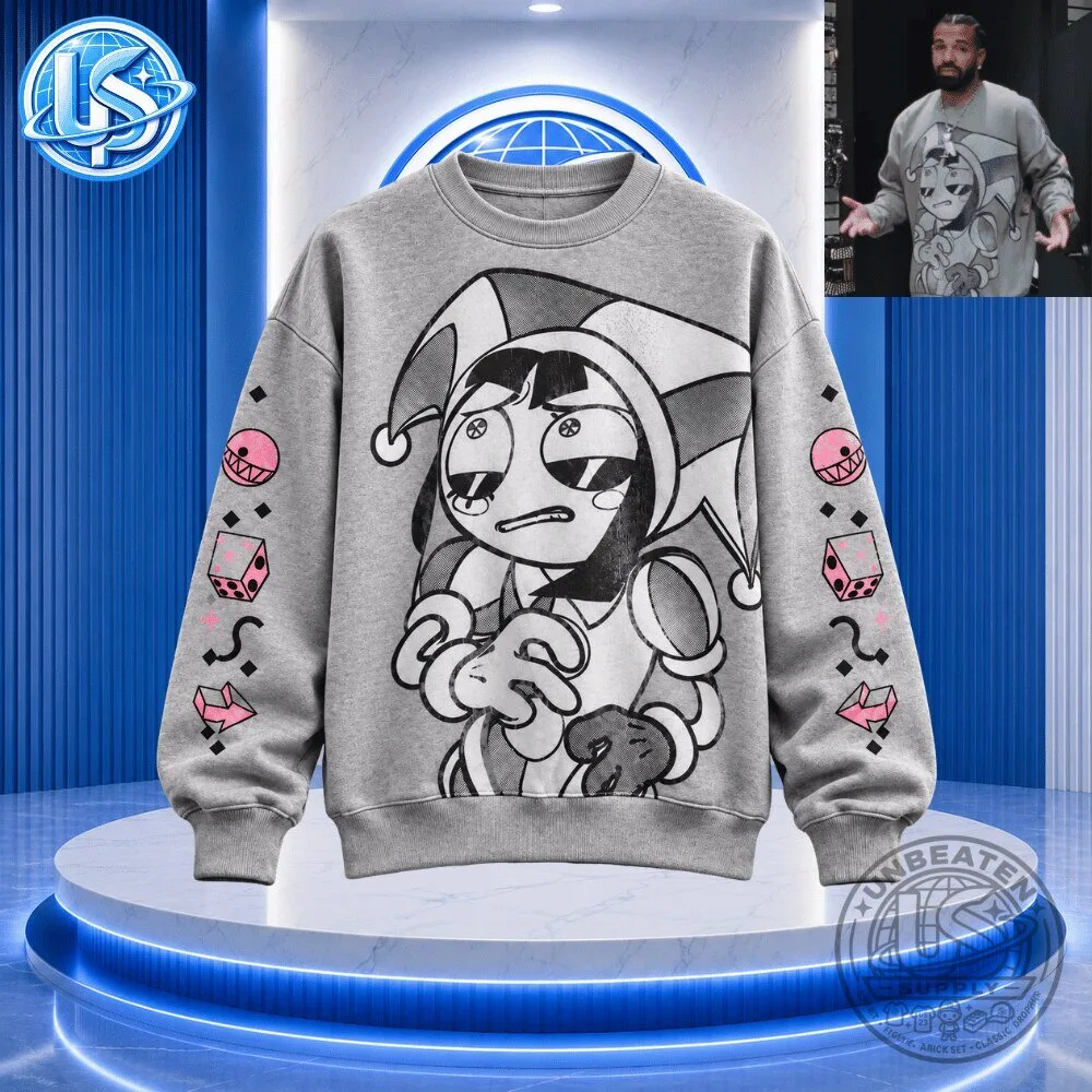 Drake Amazing Digital Circus Pomni Grid Sweat Shirt 2026