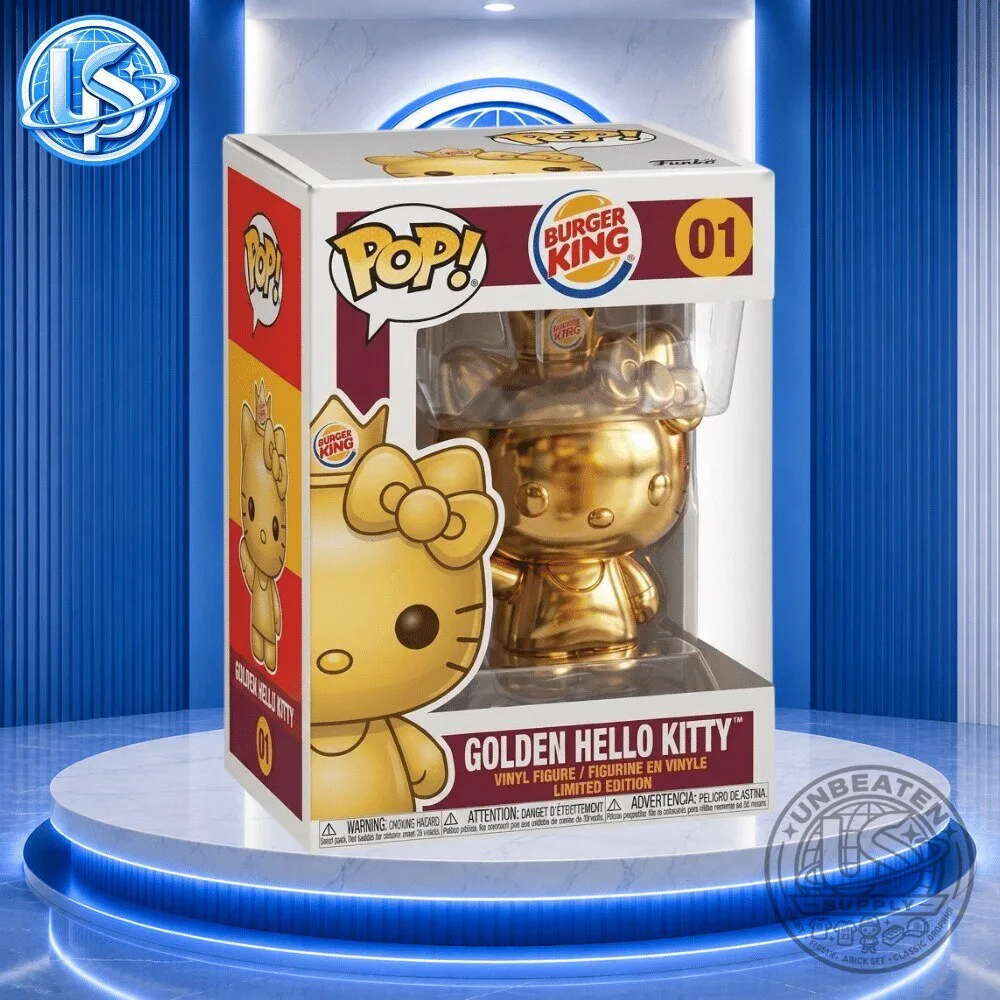 Funko Pop! Burger King Golden Hello Kitty Special Edition Figure
