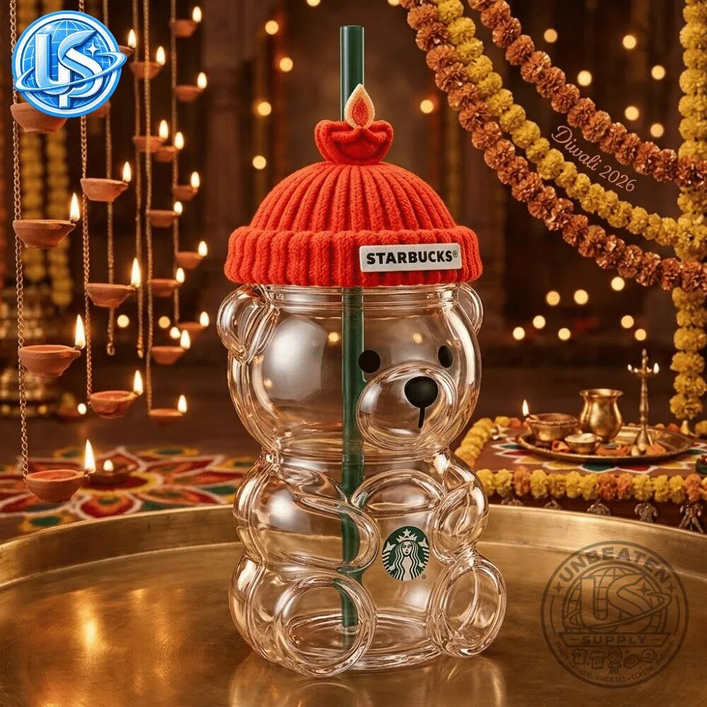 Starbucks Diwali 2026 Bearista Glass Cold Cup 8 Starbucks Diwali 2026 Bearista Glass Cold Cup