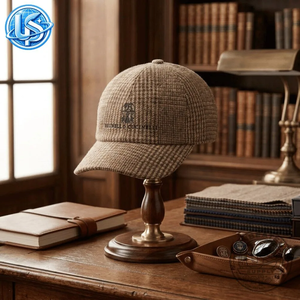 Erling Haaland x Brunello Cucinelli Checked Cap 9 Erling Haaland x Brunello Cucinelli Checked Cap