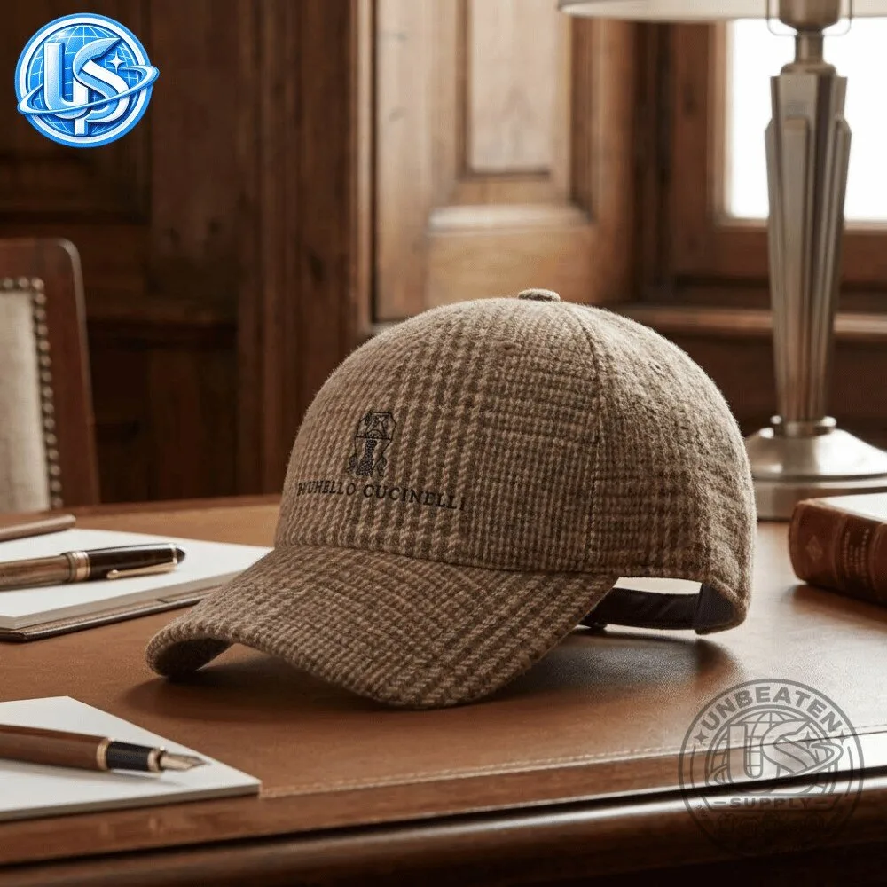 Erling Haaland x Brunello Cucinelli Checked Cap 10 Erling Haaland x Brunello Cucinelli Checked Cap