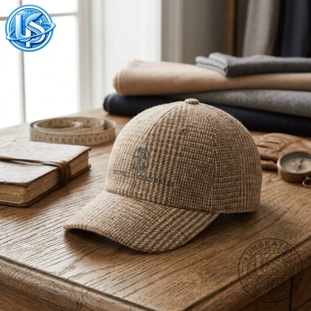 Erling Haaland x Brunello Cucinelli Checked Cap 12 Erling Haaland x Brunello Cucinelli Checked Cap