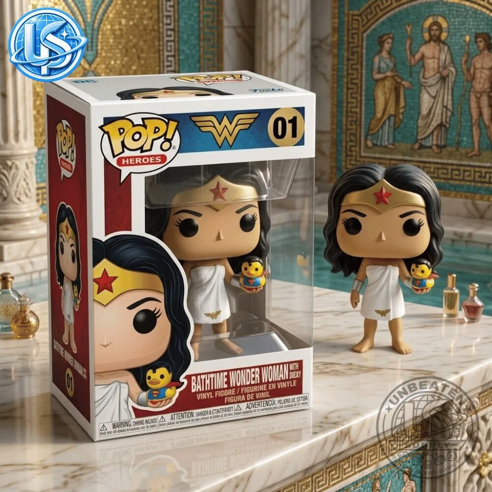 Funko Pop! Bathtime Wonder Woman with Duck Figure 10 Funko Pop! Bathtime Wonder Woman with Duck Figure