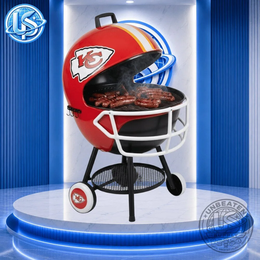 Kansas City Chiefs Football Helmet BBQ Grill Special Edition