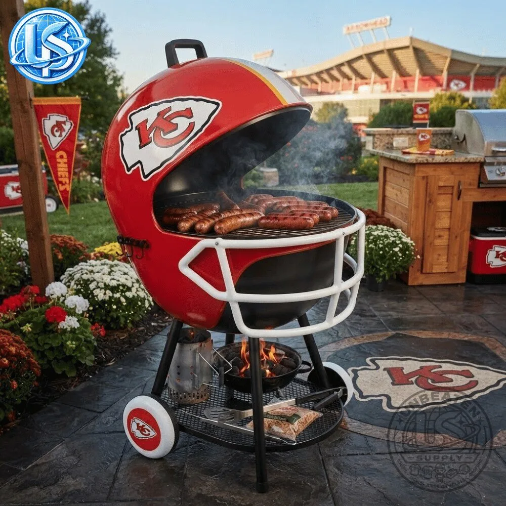 Kansas City Chiefs Football Helmet BBQ Grill Special Edition 8 Kansas City Chiefs Football Helmet BBQ Grill Special Edition