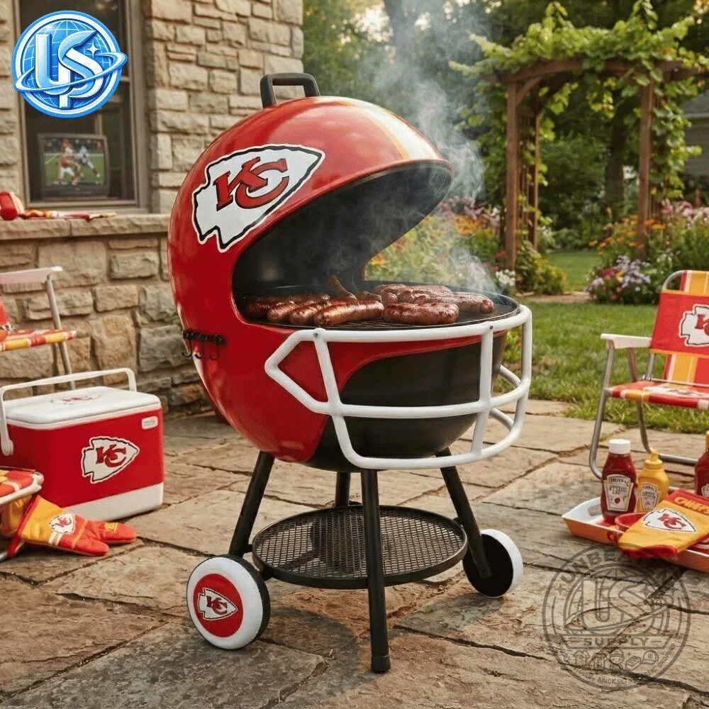 Kansas City Chiefs Football Helmet BBQ Grill Special Edition 10 Kansas City Chiefs Football Helmet BBQ Grill Special Edition