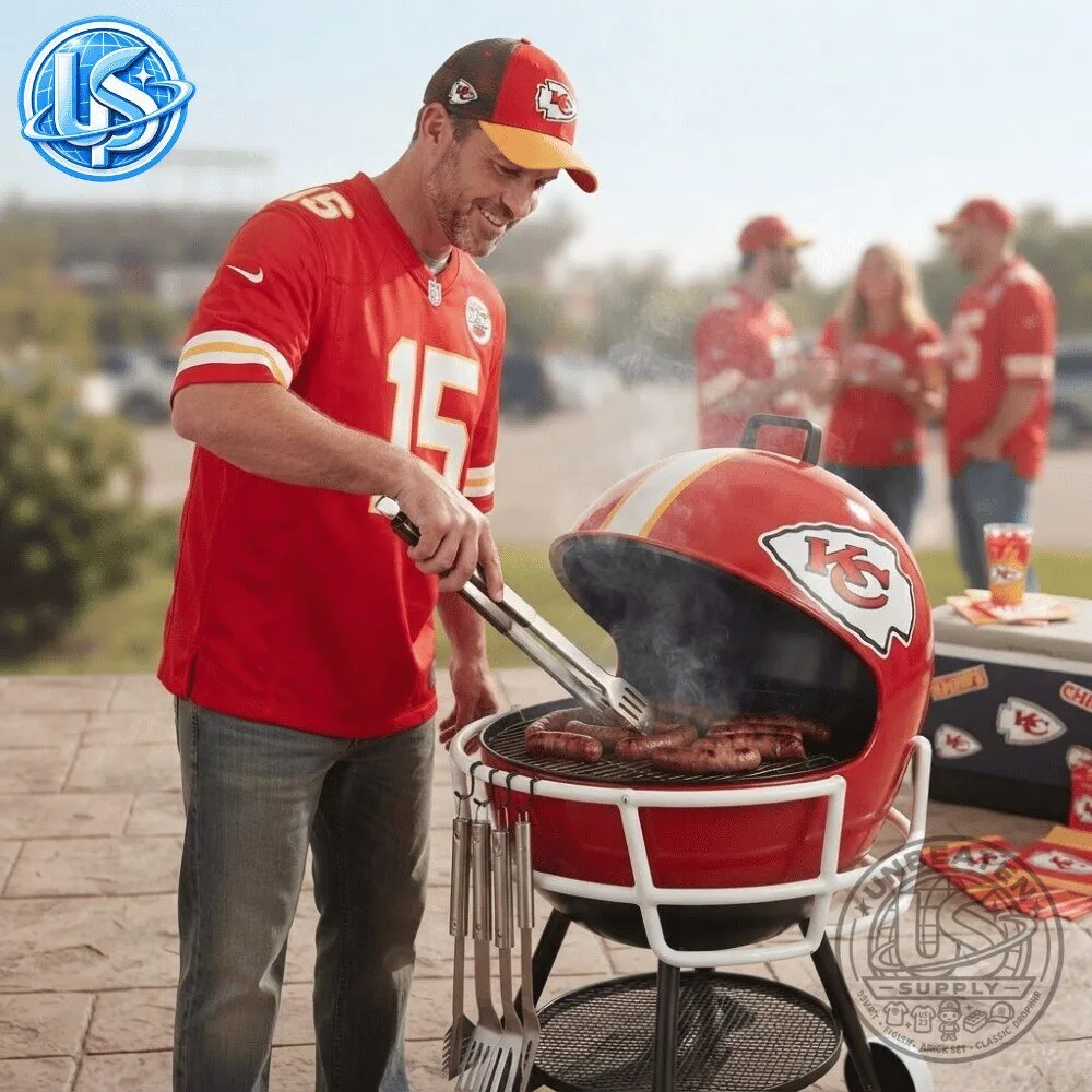 Kansas City Chiefs Football Helmet BBQ Grill Special Edition 12 Kansas City Chiefs Football Helmet BBQ Grill Special Edition