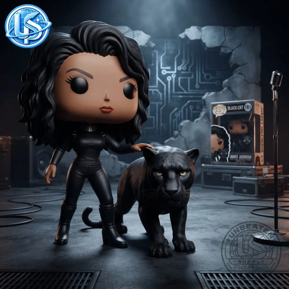 Funko Pop! Rocks Janet Jackson Black Cat Figure 11 Funko Pop! Rocks Janet Jackson Black Cat Figure