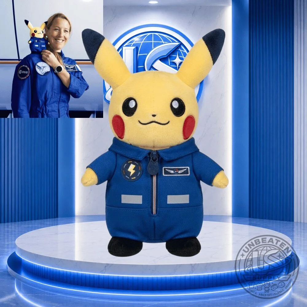 "Top Collectibles: Pokémon Plush, Major Lazer Tee, Funko, LEGO, Hello Kitty" 36 Pokemon x ESA Sophie Adenot & Pikachu 67 Days On Space Plush Toy