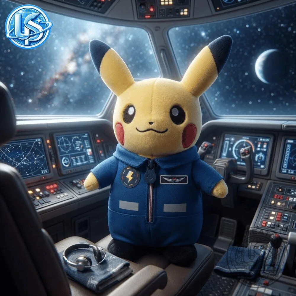 Pokemon x ESA Sophie Adenot & Pikachu 67 Days On Space Plush Toy 9 Pokemon x ESA Sophie Adenot & Pikachu 67 Days On Space Plush Toy