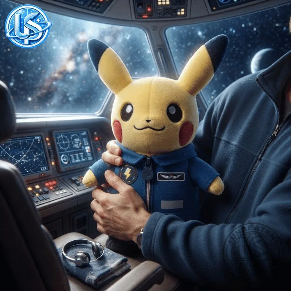 Pokemon x ESA Sophie Adenot & Pikachu 67 Days On Space Plush Toy 10 Pokemon x ESA Sophie Adenot & Pikachu 67 Days On Space Plush Toy