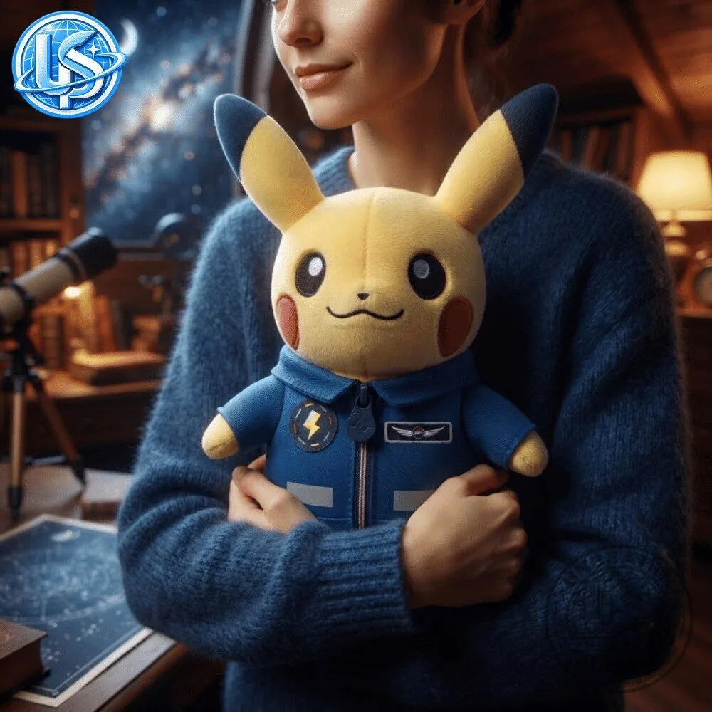 Pokemon x ESA Sophie Adenot & Pikachu 67 Days On Space Plush Toy 11 Pokemon x ESA Sophie Adenot & Pikachu 67 Days On Space Plush Toy