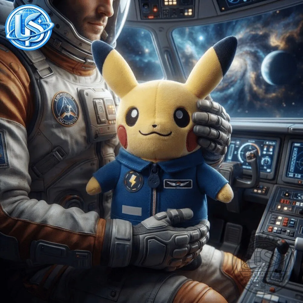 Pokemon x ESA Sophie Adenot & Pikachu 67 Days On Space Plush Toy 12 Pokemon x ESA Sophie Adenot & Pikachu 67 Days On Space Plush Toy