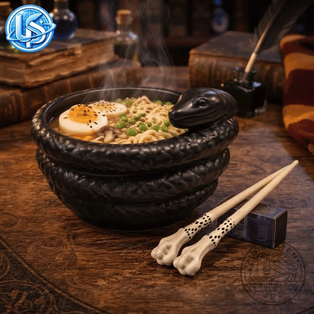 Harry Potter Nagini Ramen Bowl with Chopsticks 9 Harry Potter Nagini Ramen Bowl with Chopsticks