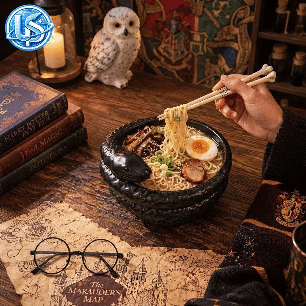 Harry Potter Nagini Ramen Bowl with Chopsticks 11 Harry Potter Nagini Ramen Bowl with Chopsticks