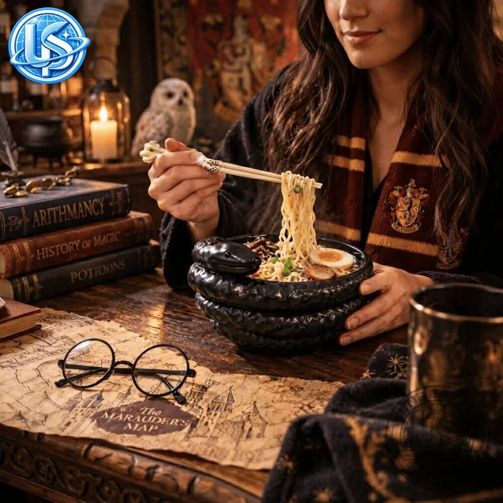 Harry Potter Nagini Ramen Bowl with Chopsticks 13 Harry Potter Nagini Ramen Bowl with Chopsticks