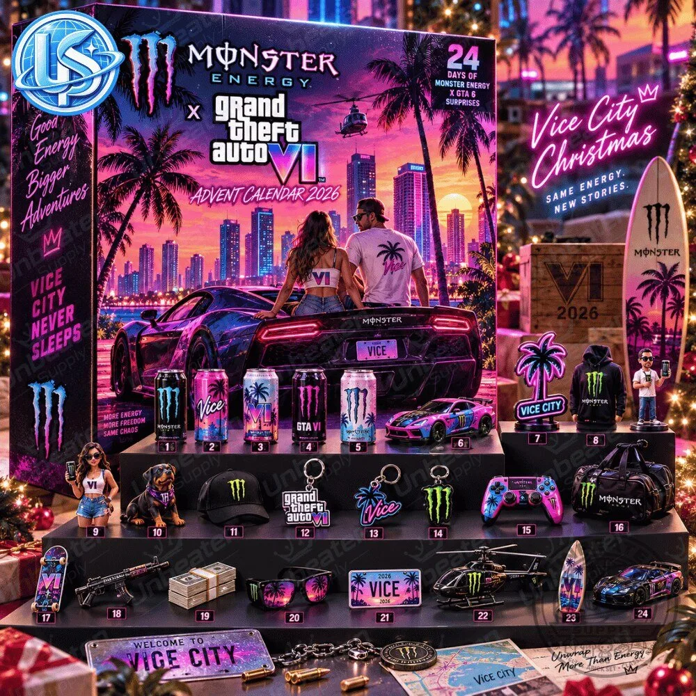 Monster Energy x Grand Theft Auto VI GTA 6 Vice City Advent Calendar Special Edition