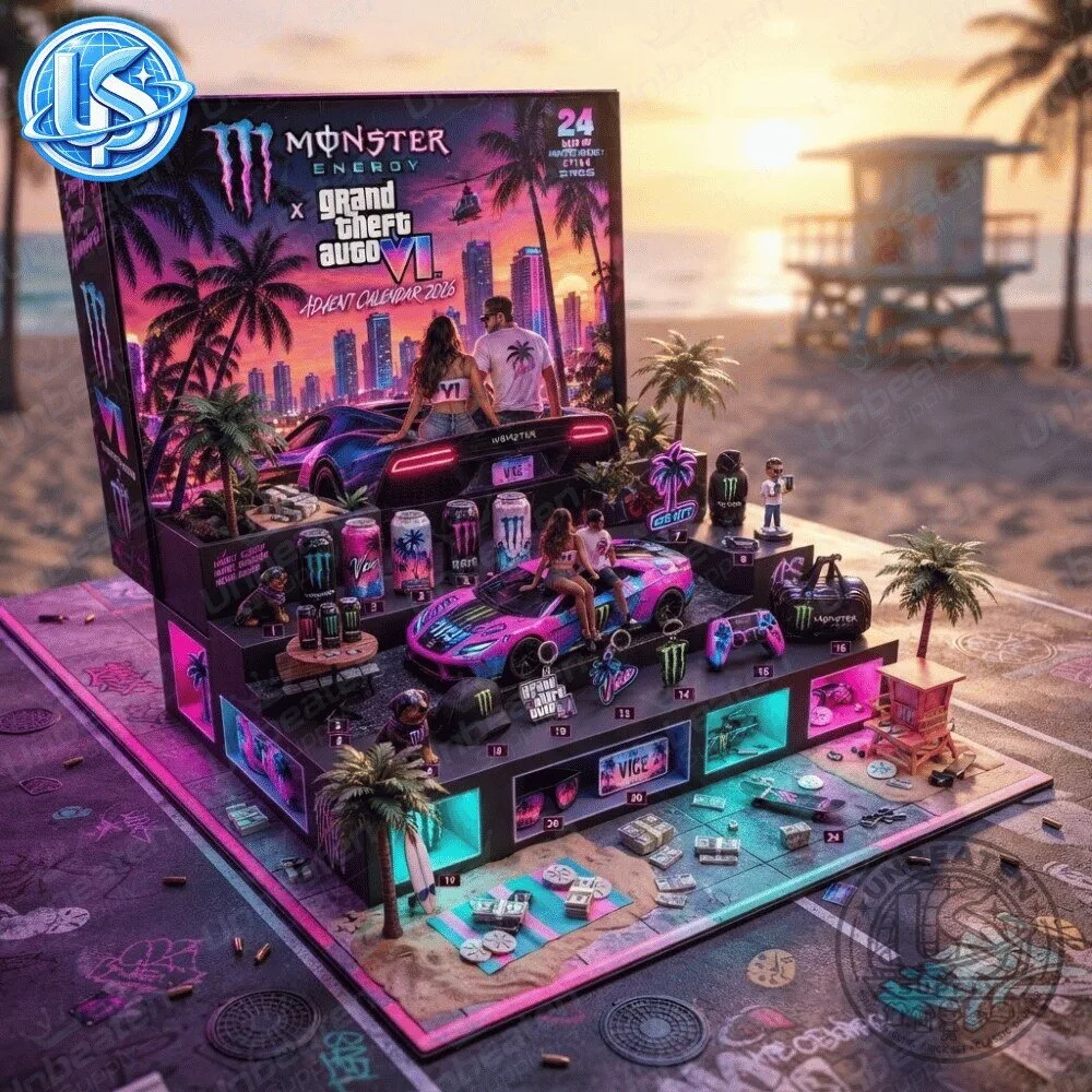 Monster Energy x Grand Theft Auto VI GTA 6 Vice City Advent Calendar Special Edition 13 Monster Energy x Grand Theft Auto VI GTA 6 Vice City Advent Calendar Special Edition