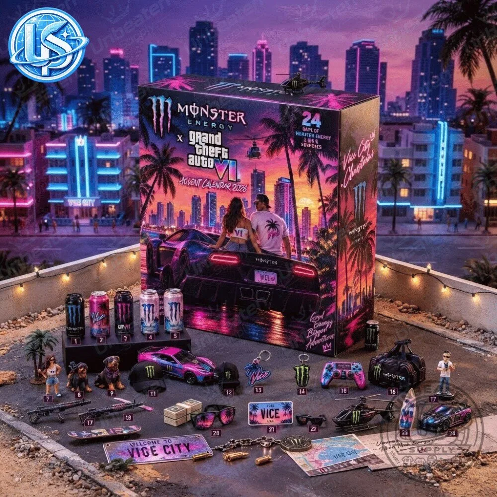 Monster Energy x Grand Theft Auto VI GTA 6 Vice City Advent Calendar Special Edition 14 Monster Energy x Grand Theft Auto VI GTA 6 Vice City Advent Calendar Special Edition