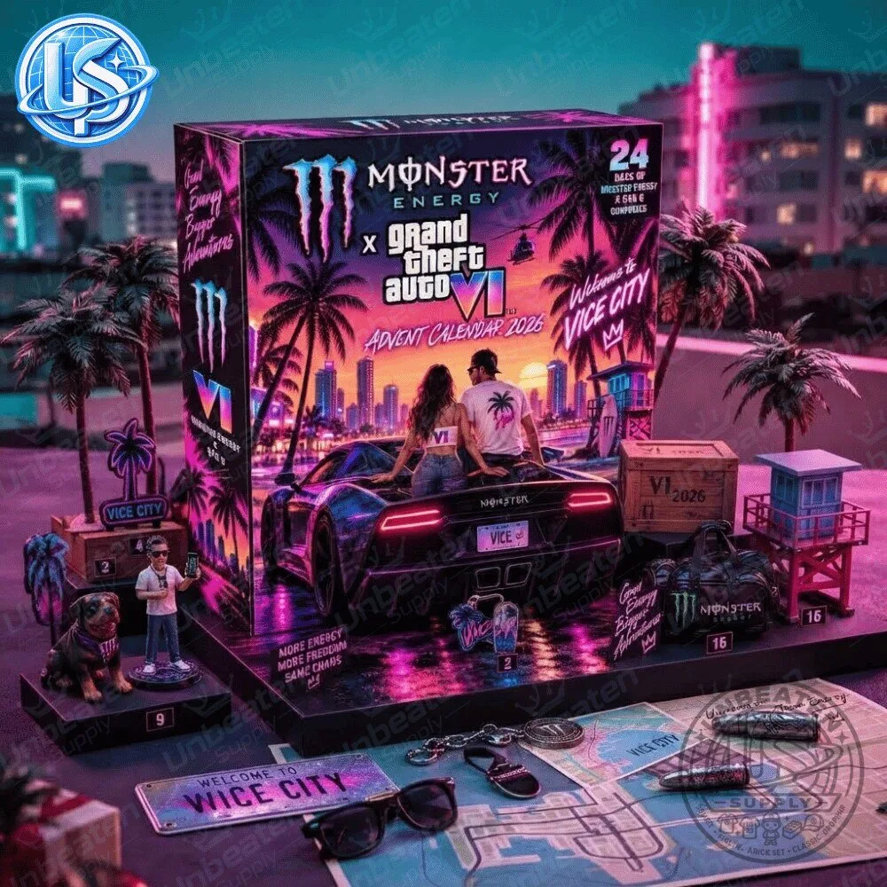Monster Energy x Grand Theft Auto VI GTA 6 Vice City Advent Calendar Special Edition 18 Monster Energy x Grand Theft Auto VI GTA 6 Vice City Advent Calendar Special Edition