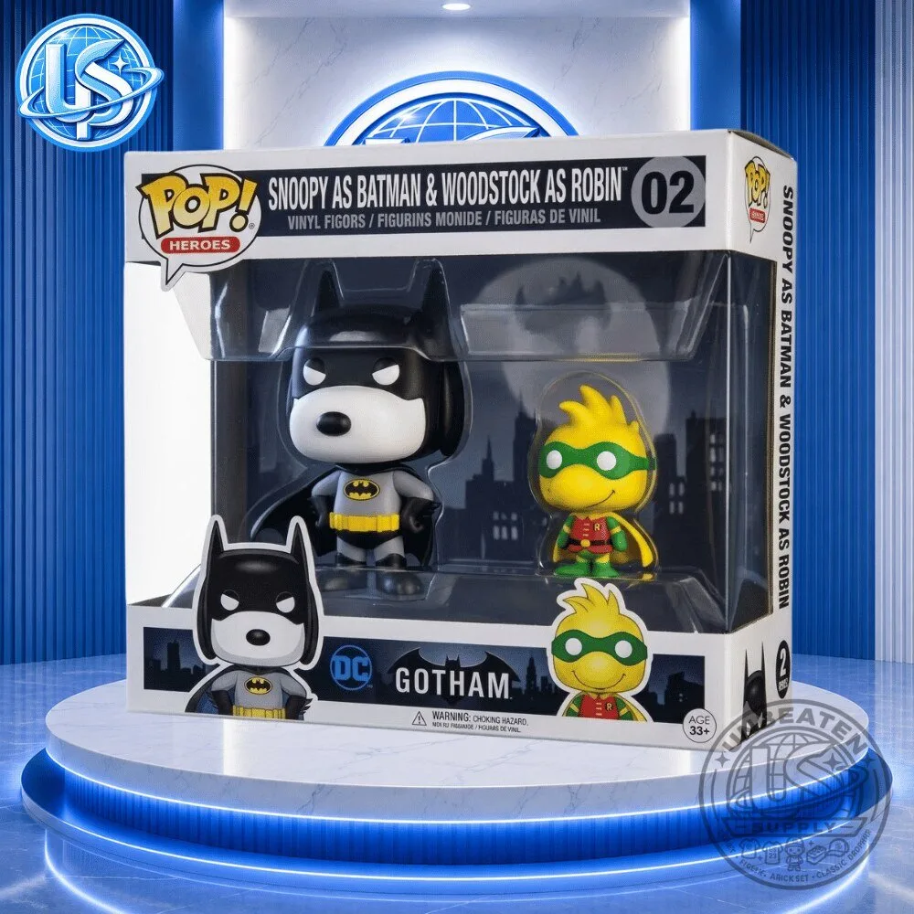 "Unveiling 2026 Collectibles: LISA x PlayStation, Funko Pops, and More" 3 Funko Pop! Heros Gotham Snoopy as Batman & Woodstock as Robin Figures