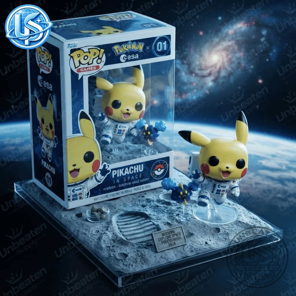 Funko Pop! Games: Pokemon x ESA (European Space Agency) Pikachu In Space Figure Special Edition 9 Funko Pop! Games: Pokemon x ESA (European Space Agency) Pikachu In Space Figure Special Edition