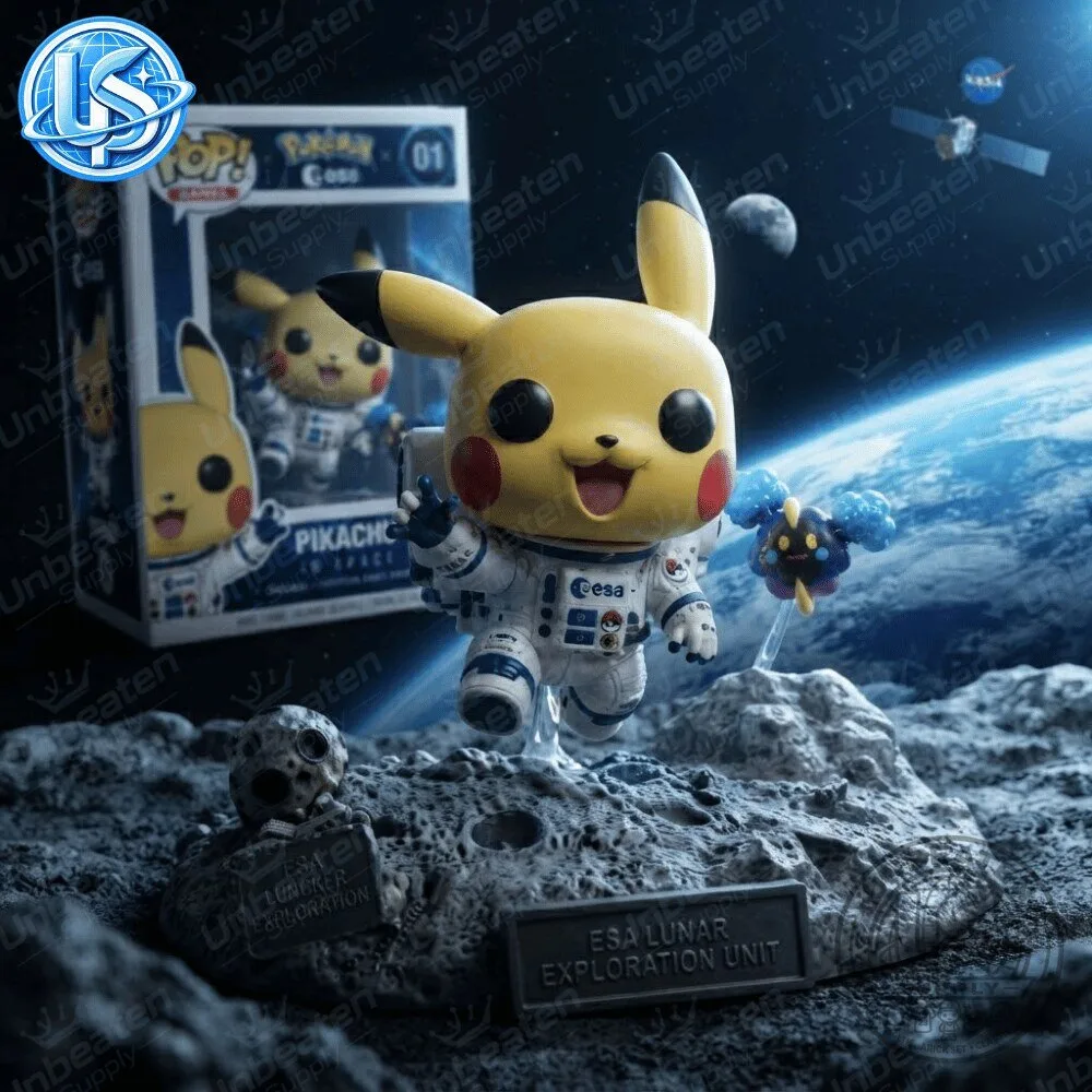 Funko Pop! Games: Pokemon x ESA (European Space Agency) Pikachu In Space Figure Special Edition 11 Funko Pop! Games: Pokemon x ESA (European Space Agency) Pikachu In Space Figure Special Edition