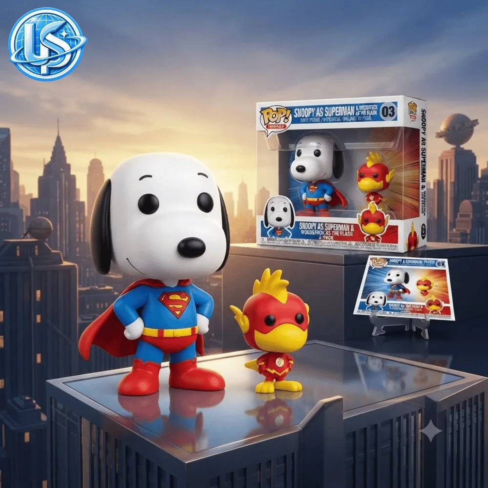 Funko Pop! Heroes 2-pack Snoopy as Superman & Woodstock as The Flash Figure 10 Funko Pop! Heroes 2-pack Snoopy as Superman & Woodstock as The Flash Figure